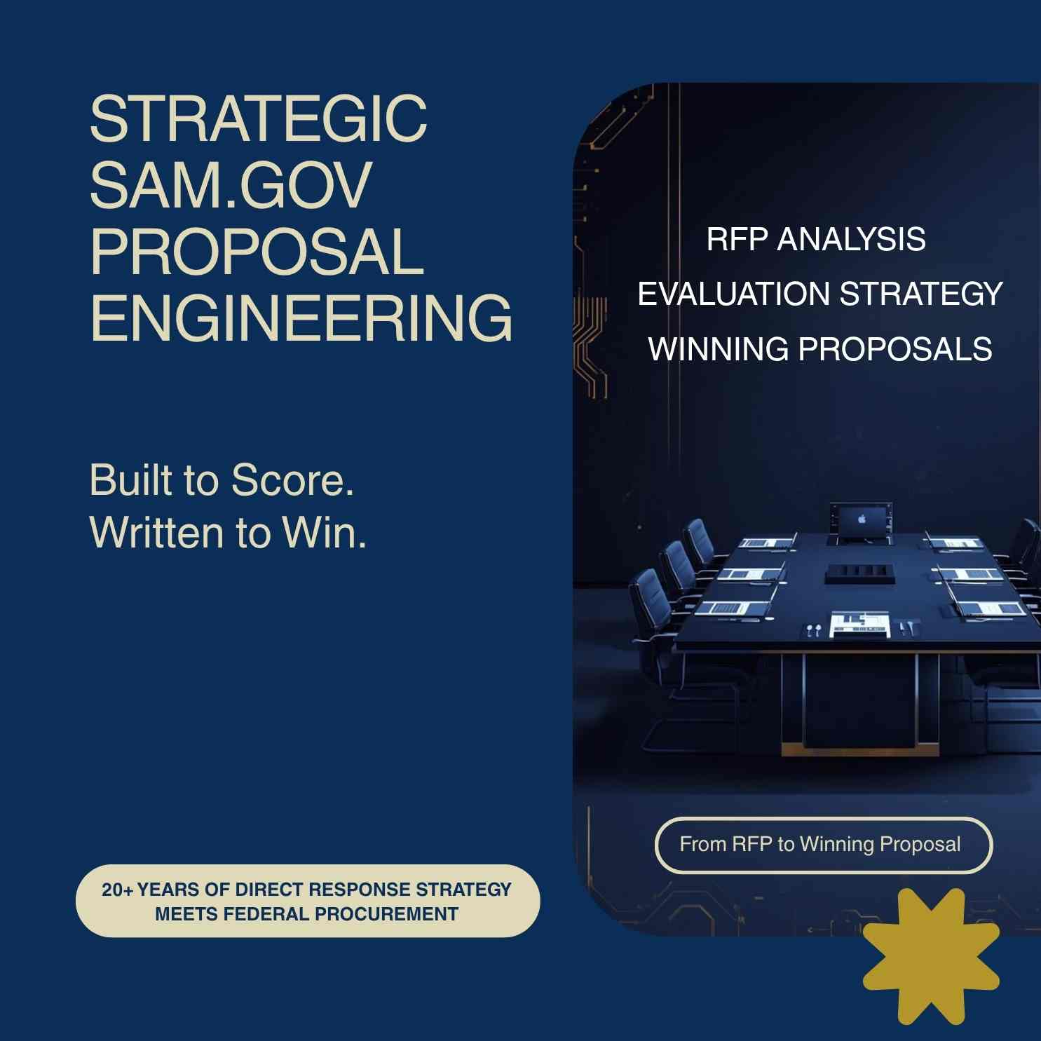 Strategic SAM.gov Proposal Engineering - Automated RFP Discovery, Analysis, and Winning Proposals